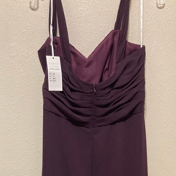 3 Plum Wtoo Bridesmaid Dresses Size 0, 4 & 14 - Picture 9 of 10